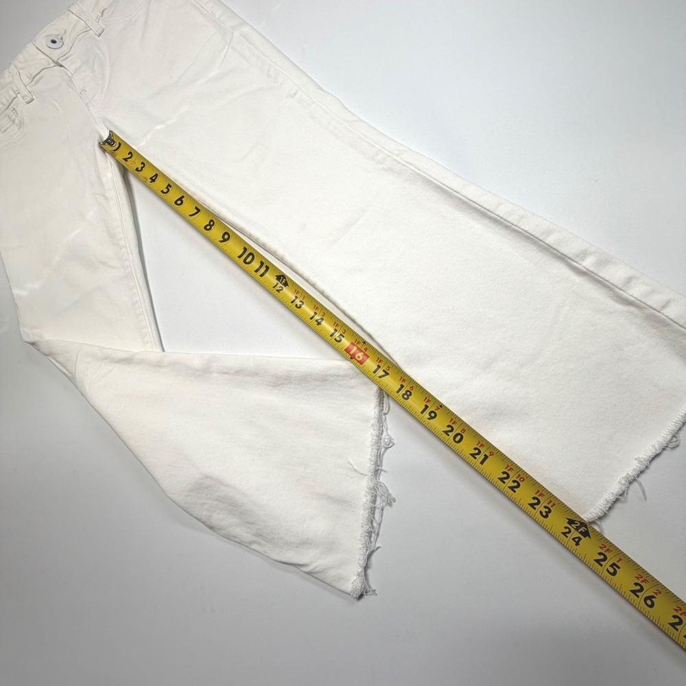 DL1961 Lara Cropped Flare Jeans – White Porcelain – Size 25 - Picture 2 of 12
